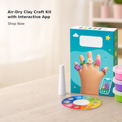 Air-Dry Clay Craft Kit with Interactive App